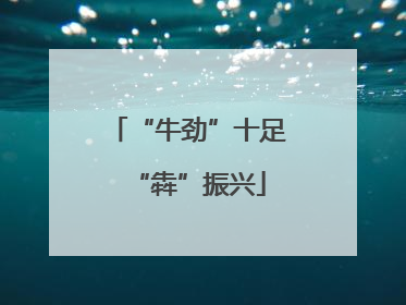 “牛劲”十足“犇”振兴