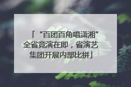 “百团百角唱潇湘”全省竞演在即，省演艺集团开展内部比拼