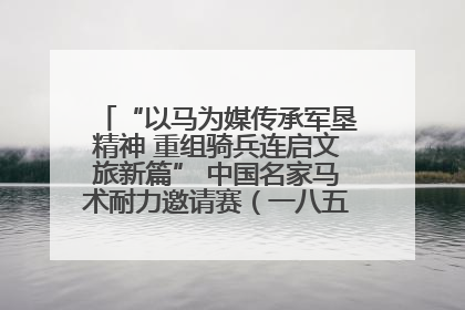 “以马为媒传承军垦精神 重组骑兵连启文旅新篇” 中国名家马术耐力邀请赛（一八五团站）暨重启骑兵连活动正式启动