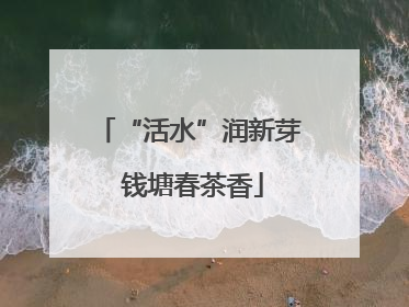 “活水”润新芽 钱塘春茶香