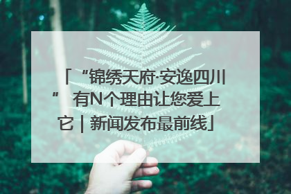 “锦绣天府·安逸四川” 有N个理由让您爱上它｜新闻发布最前线