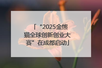 “2025金熊猫全球创新创业大赛”在成都启动