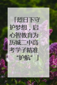 烈日下守护梦想，启心智教育为历城二中高考学子精准“护航”