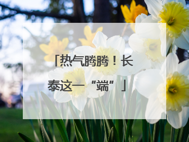 热气腾腾！长泰这一“端”