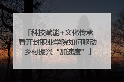 科技赋能+文化传承 看开封职业学院如何驱动乡村振兴“加速度”