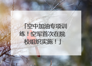 空中加油专项训练！空军首次在院校组织实施！