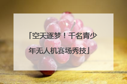 空天逐梦！千名青少年无人机赛场秀技