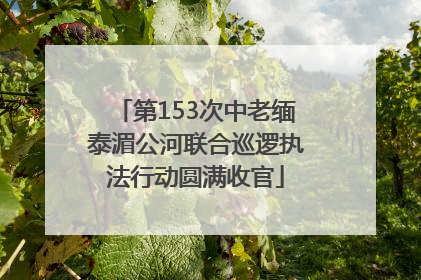 第153次中老缅泰湄公河联合巡逻执法行动圆满收官