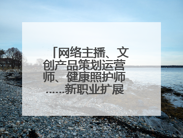 网络主播、文创产品策划运营师、健康照护师……新职业扩展消费新空间