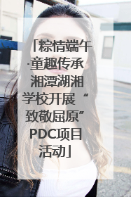 粽情端午·童趣传承 湘潭湖湘学校开展“致敬屈原”PDC项目活动