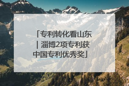 专利转化看山东｜淄博2项专利获中国专利优秀奖