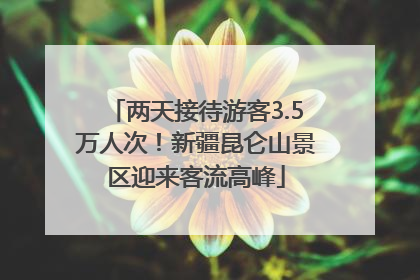 两天接待游客3.5万人次！新疆昆仑山景区迎来客流高峰