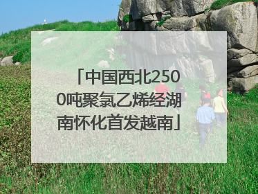 中国西北2500吨聚氯乙烯经湖南怀化首发越南