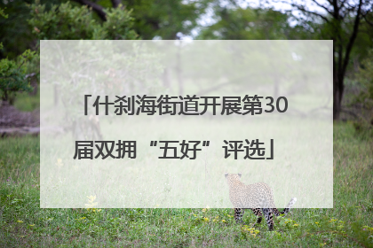 什刹海街道开展第30届双拥“五好”评选