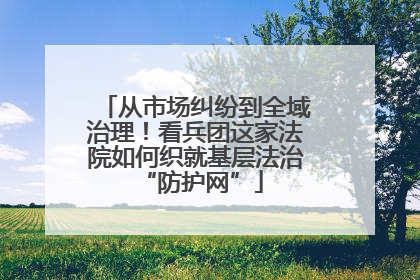 从市场纠纷到全域治理！看兵团这家法院如何织就基层法治 “防护网”