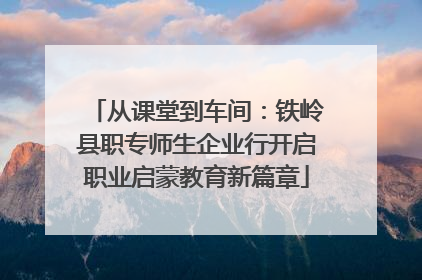 从课堂到车间：铁岭县职专师生企业行开启职业启蒙教育新篇章