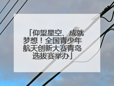仰望星空、成就梦想！全国青少年航天创新大赛青岛选拔赛举办