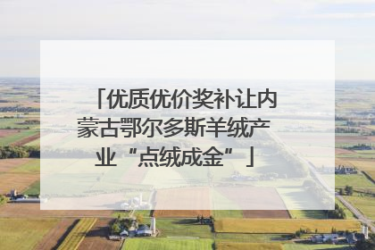 优质优价奖补让内蒙古鄂尔多斯羊绒产业“点绒成金”