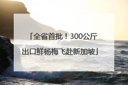全省首批！300公斤出口鲜杨梅飞赴新加坡