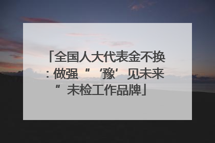 全国人大代表金不换：做强“‘豫’见未来”未检工作品牌