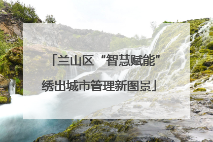 兰山区“智慧赋能”绣出城市管理新图景