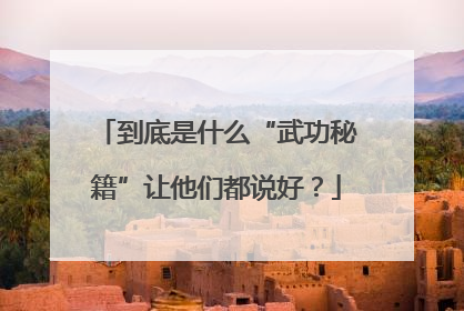 到底是什么“武功秘籍”让他们都说好？