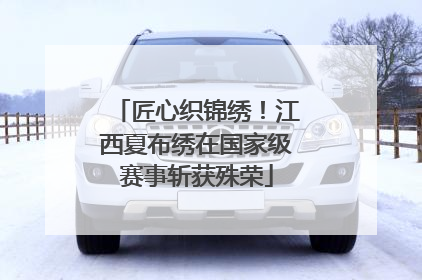 匠心织锦绣！江西夏布绣在国家级赛事斩获殊荣