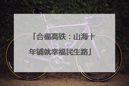 合福高铁：山海十年铺就幸福民生路