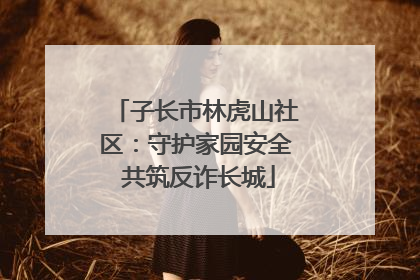 子长市林虎山社区：守护家园安全 共筑反诈长城