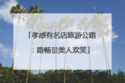 孝感有名店旅游公路：路畅景美人欢笑