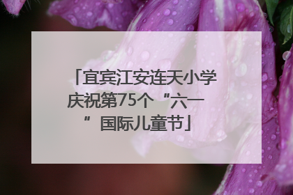 宜宾江安连天小学庆祝第75个“六一”国际儿童节