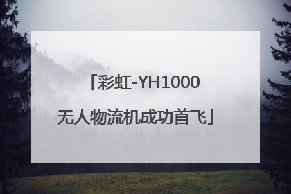 彩虹-YH1000无人物流机成功首飞