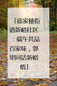 徐家楼街道新峪社区：端午共品百家味，邻里同话新峪情