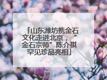 山东潍坊携金石文化走进北京，“金石宗师”陈介祺罕见珍品亮相