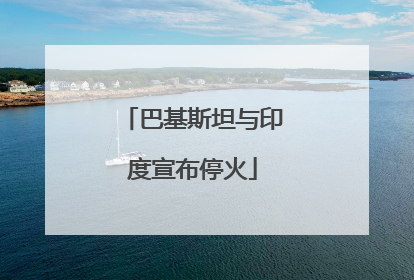 巴基斯坦与印度宣布停火