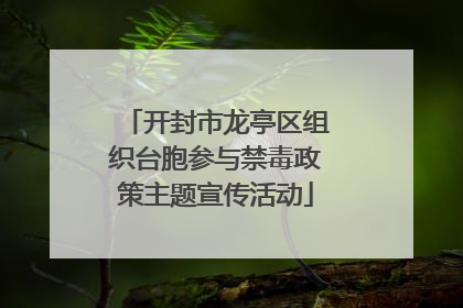 开封市龙亭区组织台胞参与禁毒政策主题宣传活动