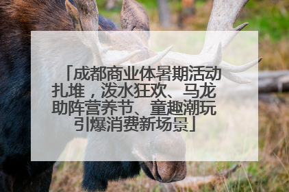 成都商业体暑期活动扎堆，泼水狂欢、马龙助阵营养节、童趣潮玩引爆消费新场景