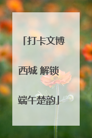 打卡文博西城 解锁端午楚韵