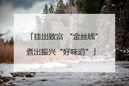 挂出致富 “金丝线” 煮出振兴“好味道”