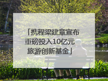 携程梁建章宣布重磅投入10亿元旅游创新基金
