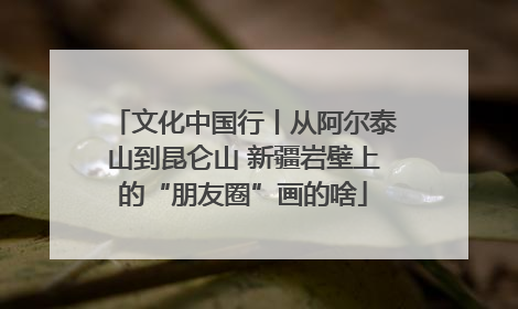 文化中国行丨从阿尔泰山到昆仑山 新疆岩壁上的“朋友圈”画的啥