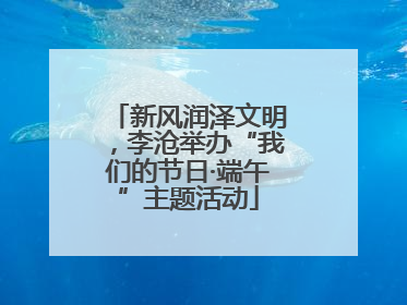 新风润泽文明，李沧举办“我们的节日·端午”主题活动