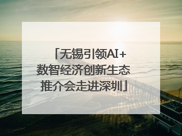 无锡引领AI+数智经济创新生态推介会走进深圳