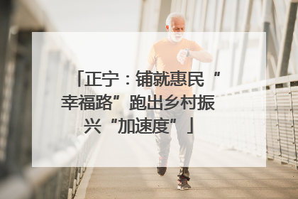 正宁：铺就惠民“幸福路”跑出乡村振兴“加速度”