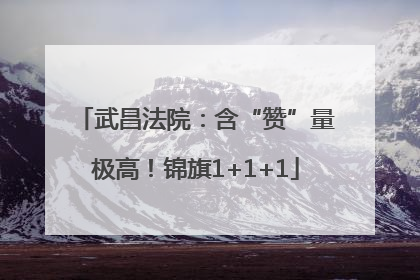 武昌法院：含“赞”量极高！锦旗1+1+1