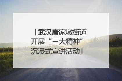 武汉唐家墩街道开展“三大精神”沉浸式宣讲活动