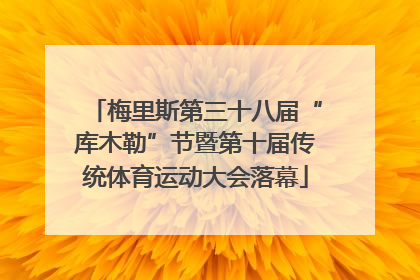 梅里斯第三十八届“库木勒”节暨第十届传统体育运动大会落幕