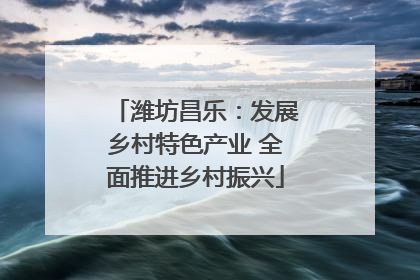 潍坊昌乐：发展乡村特色产业 全面推进乡村振兴