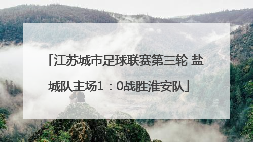 江苏城市足球联赛第三轮 盐城队主场1：0战胜淮安队