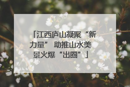 江西庐山凝聚“新力量” 助推山水美景火爆“出圈”